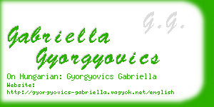 gabriella gyorgyovics business card